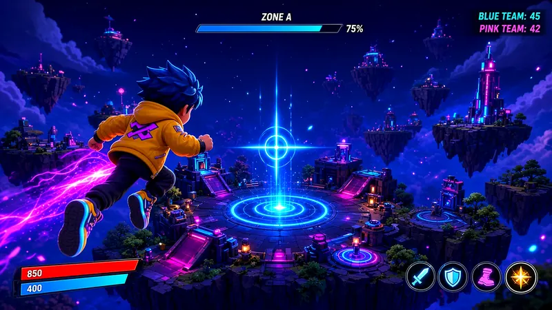 Neon Drop Zone screenshot 1