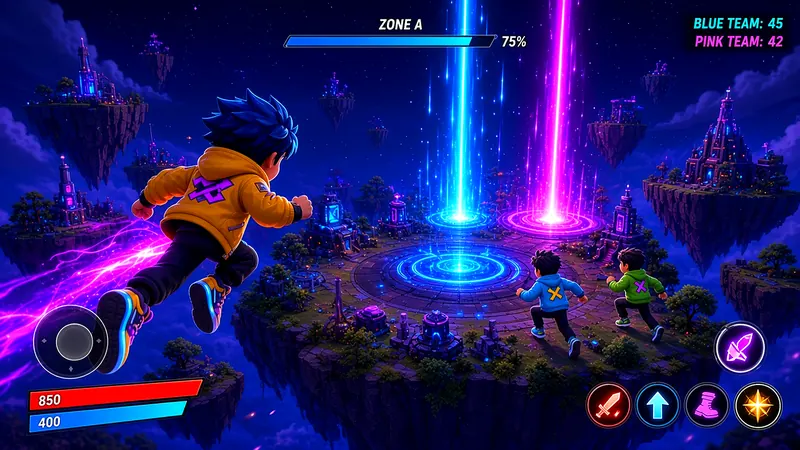 Neon Drop Zone screenshot 2